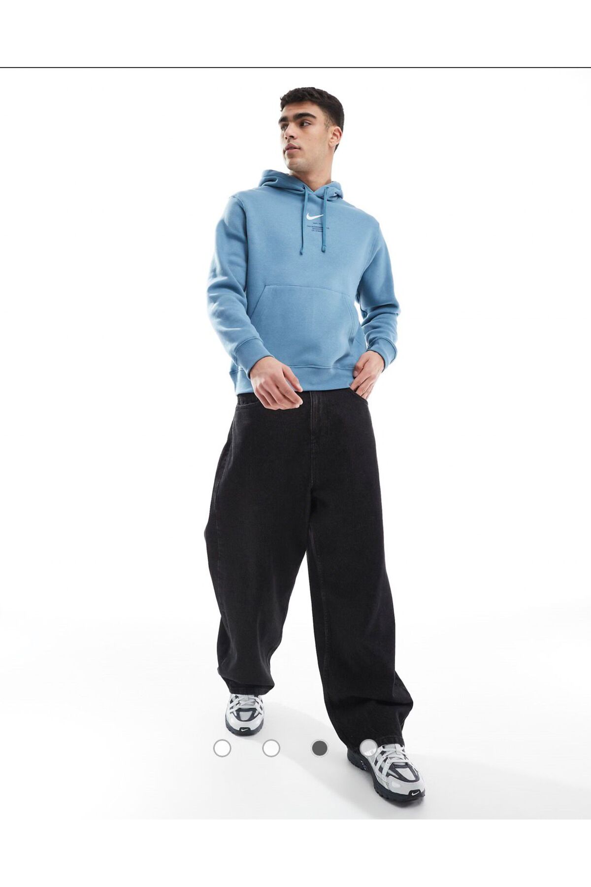 Nike Athletics Pullover Hoodie - Erkek Blue Sweatshirt görsel 3
