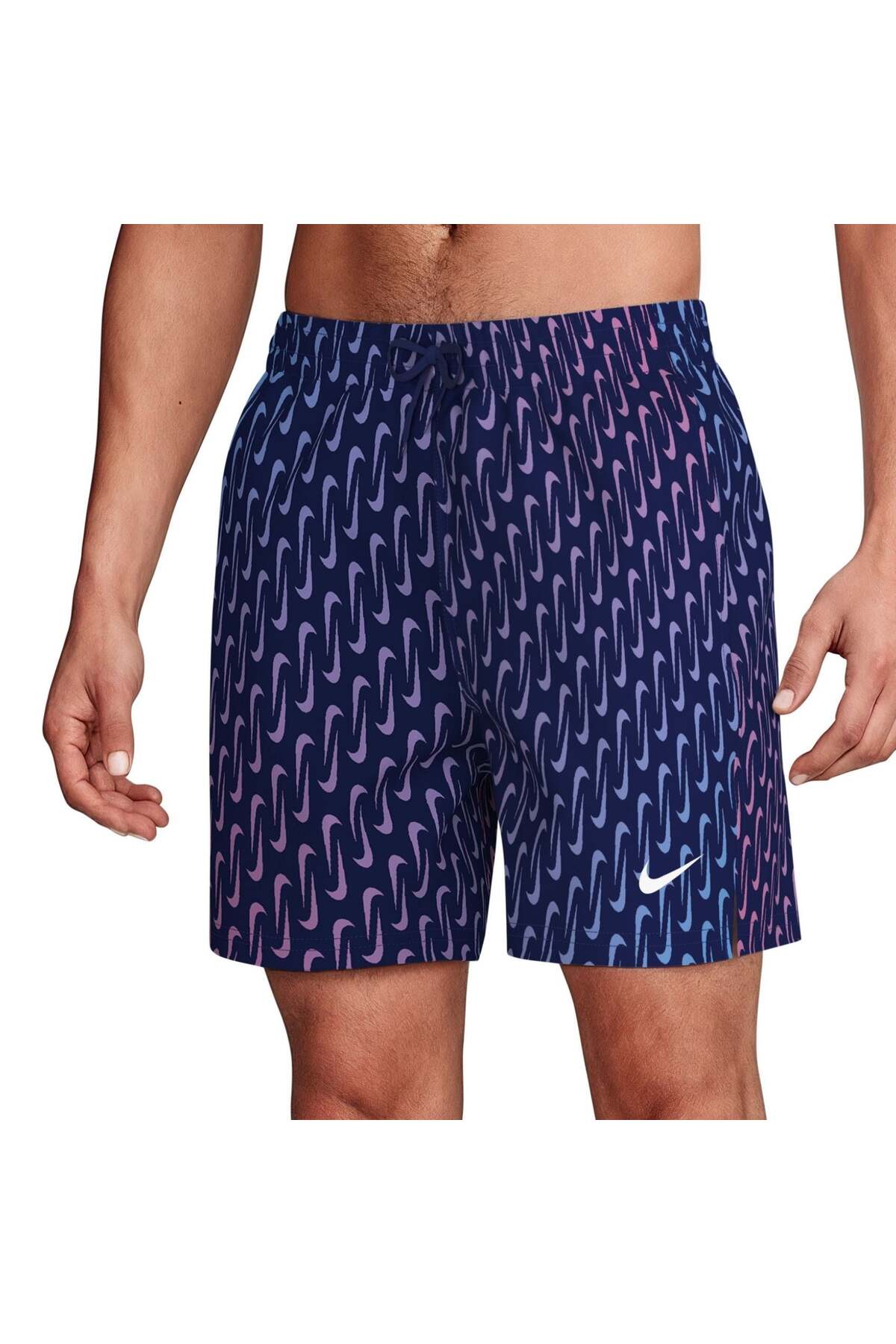 شورت شنا مردانه والی مدل Swim Breaker Swoosh Link سایز 5 اینچ نایکی شورت مایو Nike
