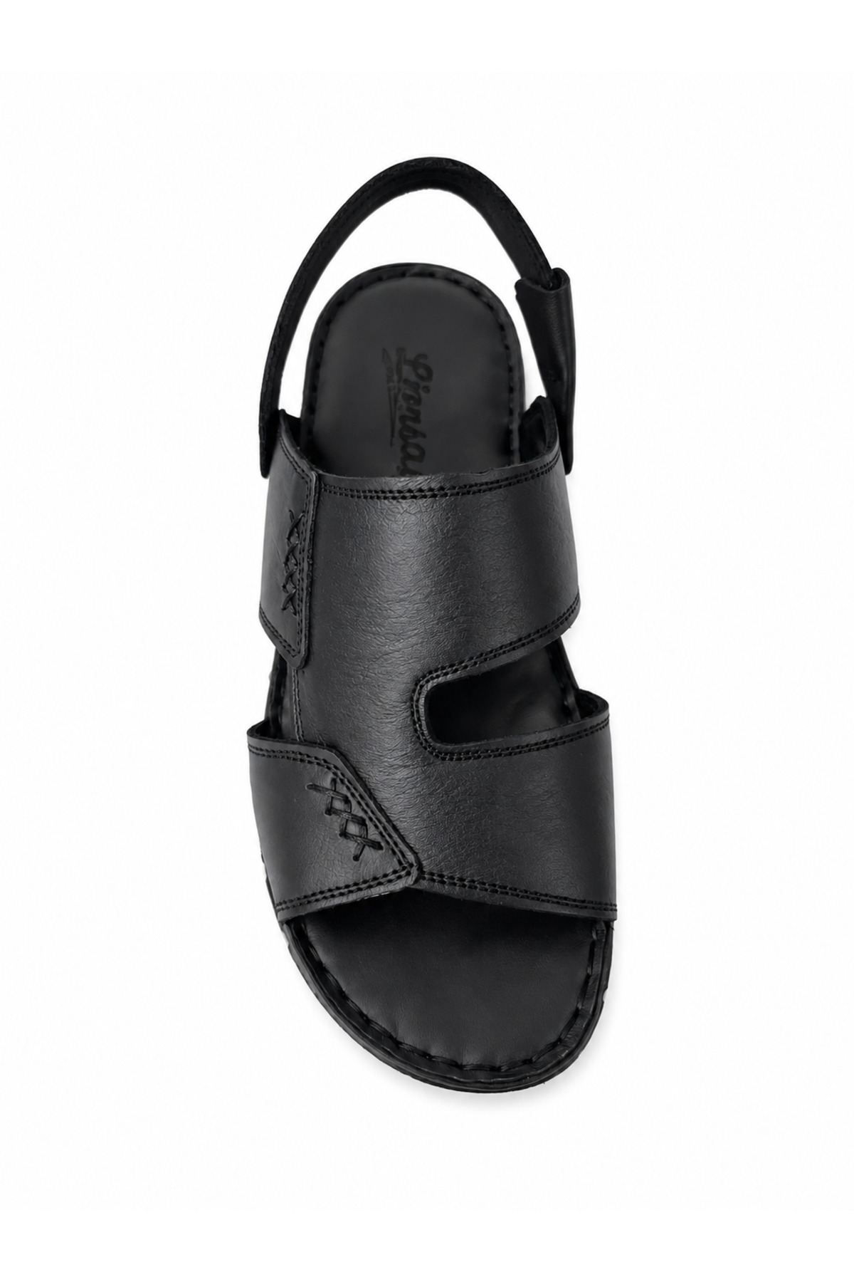 CookaShoes Cooka Shoes Erkek Siyah Hakiki Deri Sandalet Terlik, İç Dış %100 Deri, Konforlu ve Şık Günlük Kullanım görsel 6