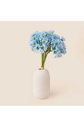 Evidea Deco Ortanca 4'lü Buket Çiçek - Mavi - 31 cm