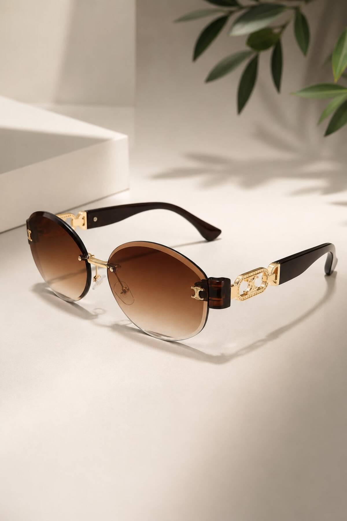 NEW SEASON MODERN STYLE COFFEE SUNGLASSES FOR WOMEN