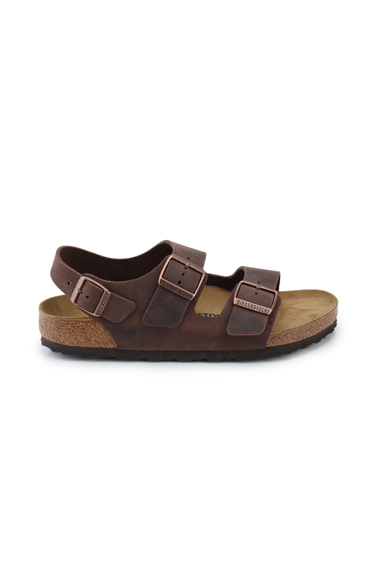 دمپایی مردانه قهوه‌ای جاست‌پ مدل Milano Bs 34871 بیرکن استاک دمپایی Birkenstock