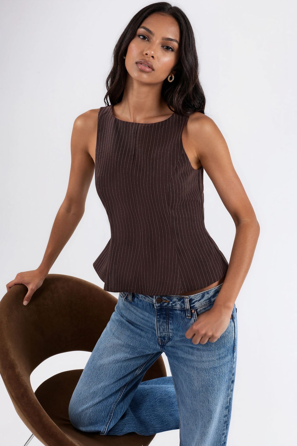 Hiccup  Kolsuz Peplum Top - Görsel 4