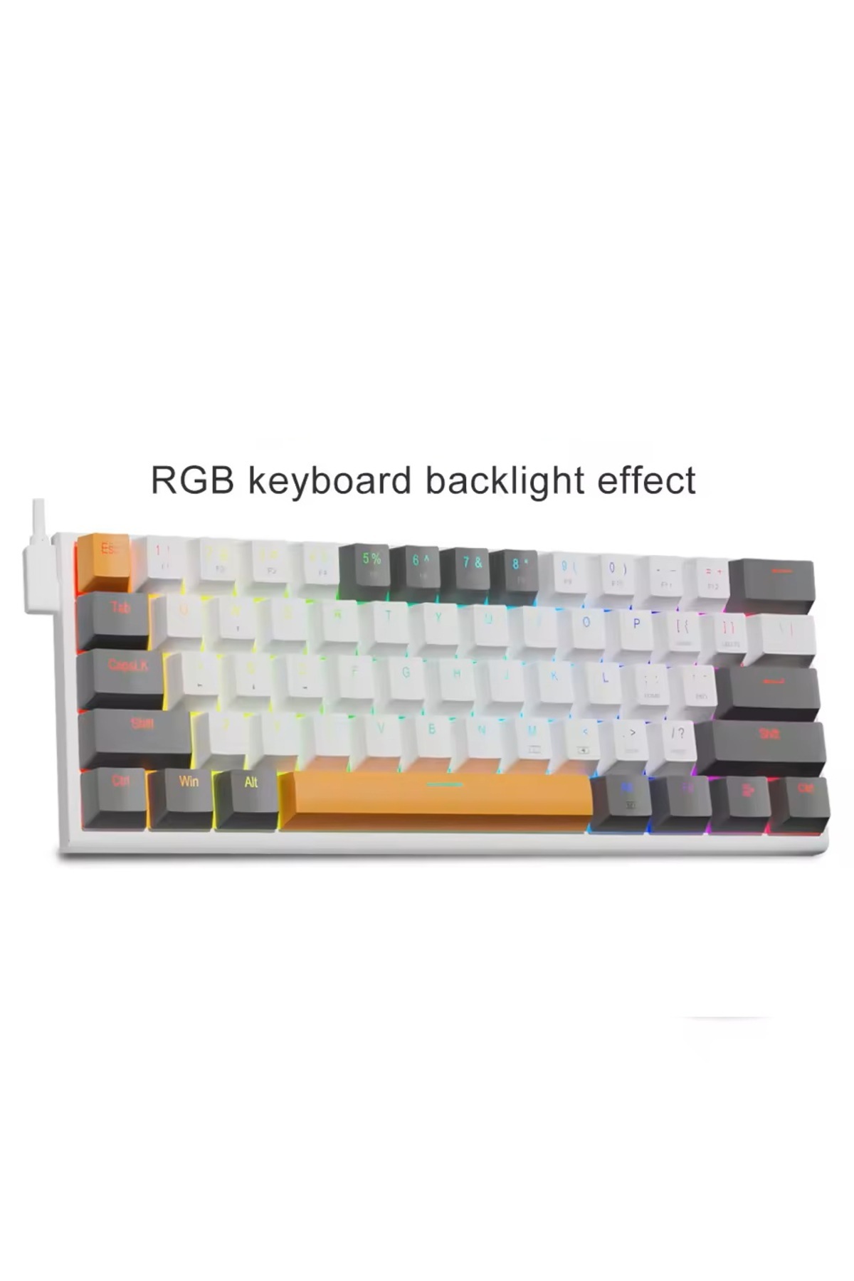 RGB Mechanical Keyboard Z11 English Q Mechanical Gaming Keyboard Brown Switch