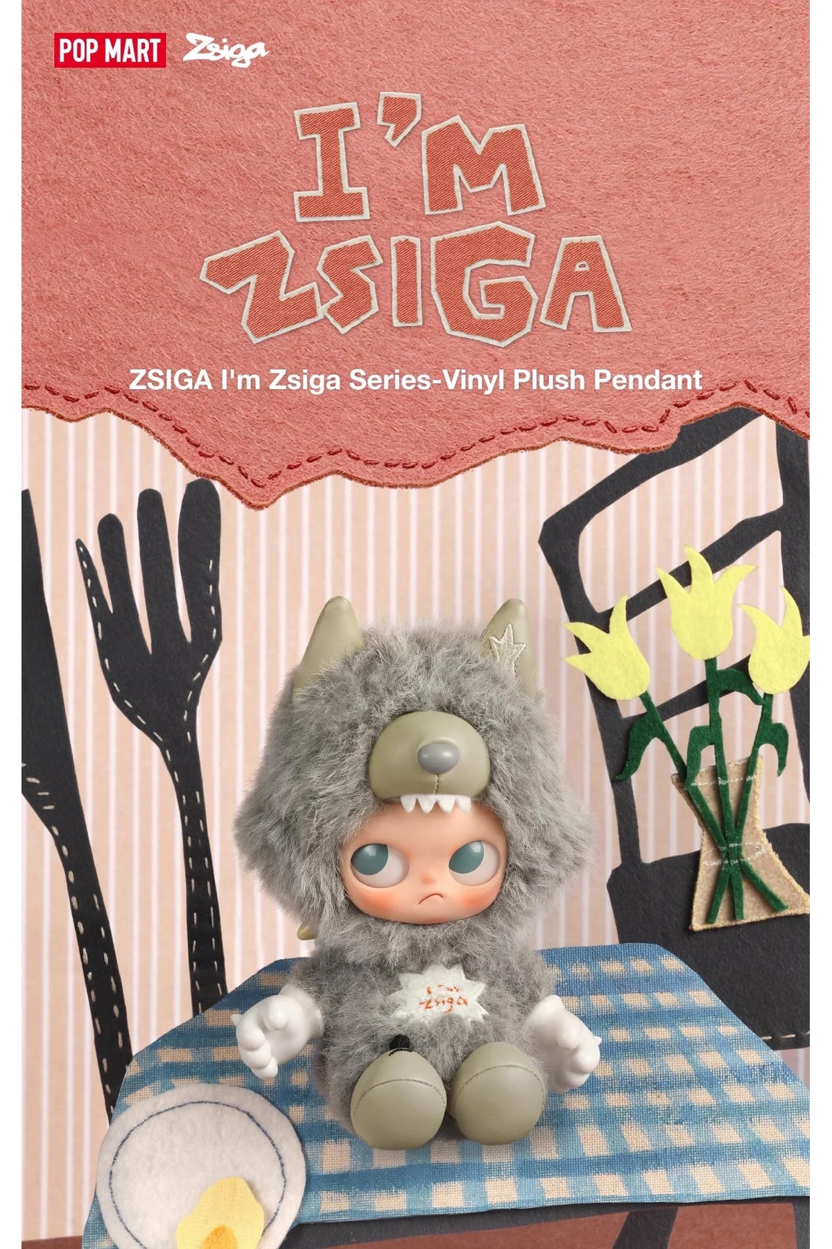 Pop Mart x Zsiga POP MART Peluş Bebek 