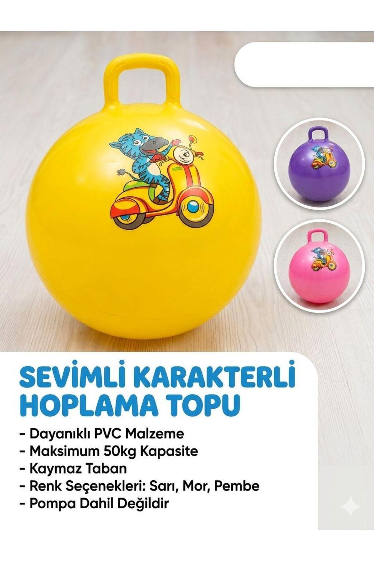 CEBER TİCARET Zıp Zıp Kanguru Topu Zıplama Topu Çocuk Pilates topu