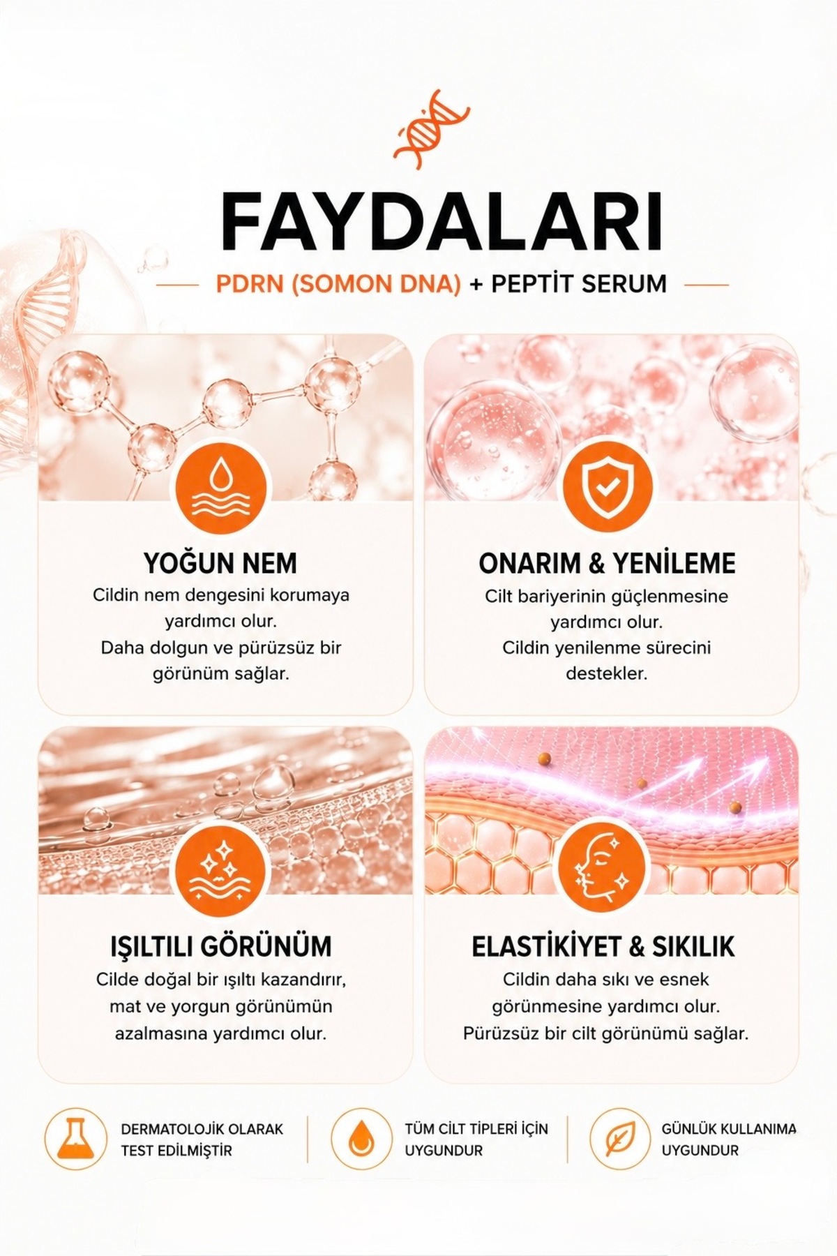 PDRN SOMON DNA Peptide Bounce Ball Yenileyici ve Sıkılaştırıcı Cilt Serumu 30 ml — olr1 — تصویر 6 از 9