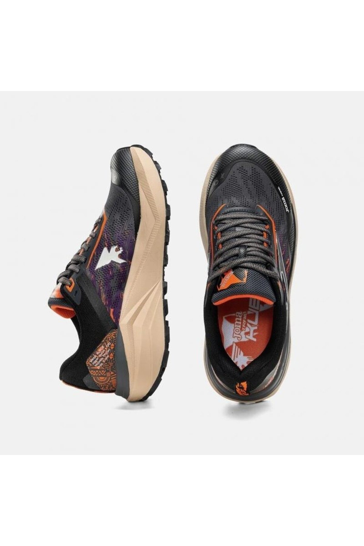 Joma TKKUBS2619 Kubor Erkek Outdoor ve Trail Koşu Ayakkabısı - Siyah/Turuncu görsel 5