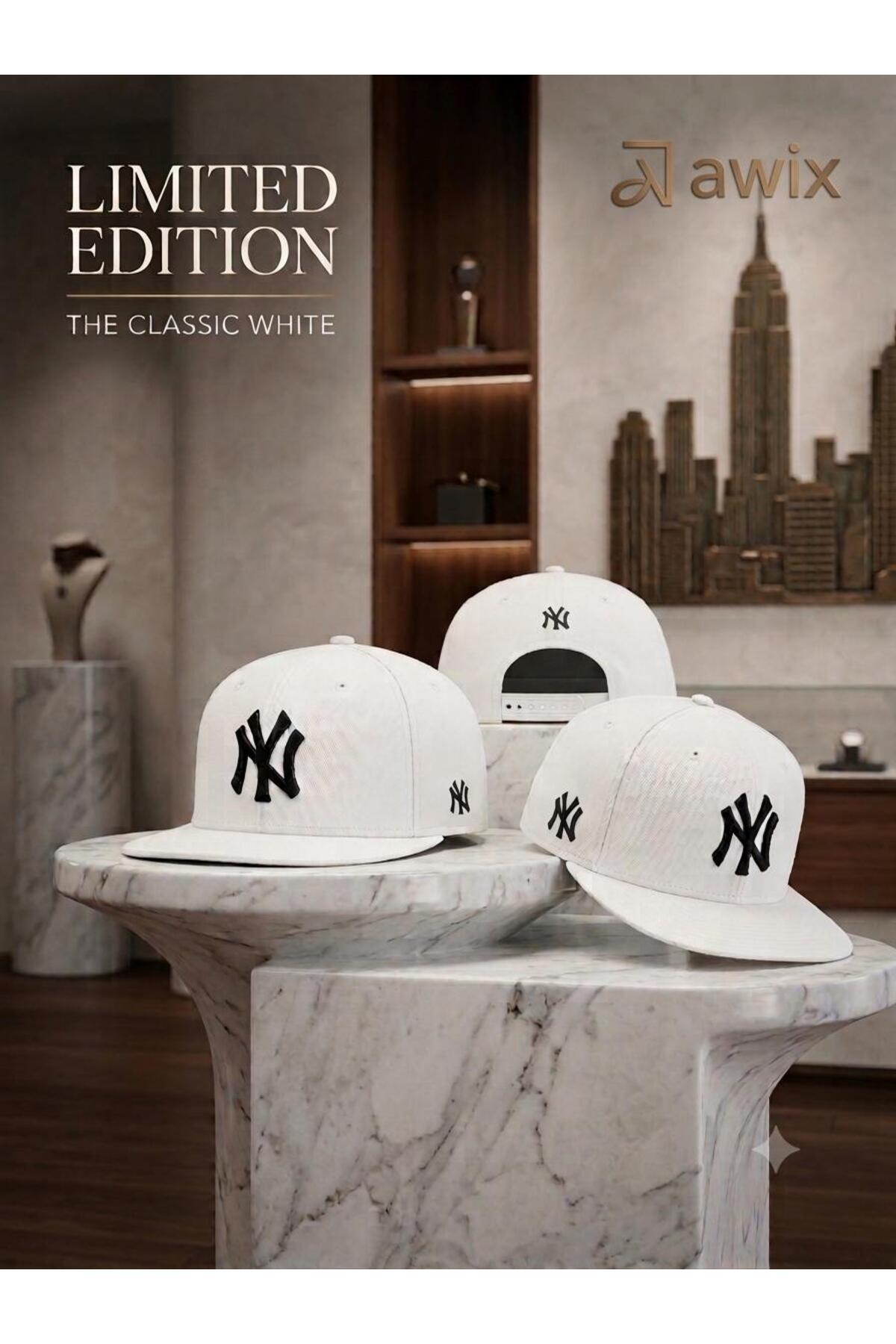 awix Spor NY Armalı Unisex Hip Hop Şapka Arkası Ayarlanabilir CAP