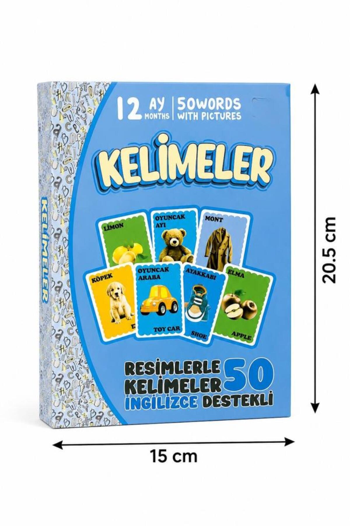 Tıfıl Toys İngilizce - Türkçe Eğitim Kartları - 50 Kelime Kartı