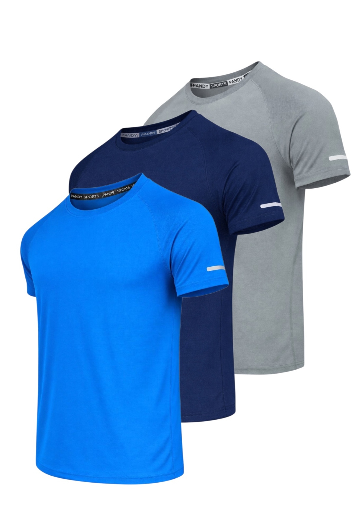 3-Piece Athletic Technical Sports T-shirt with Fast Drying Feature
