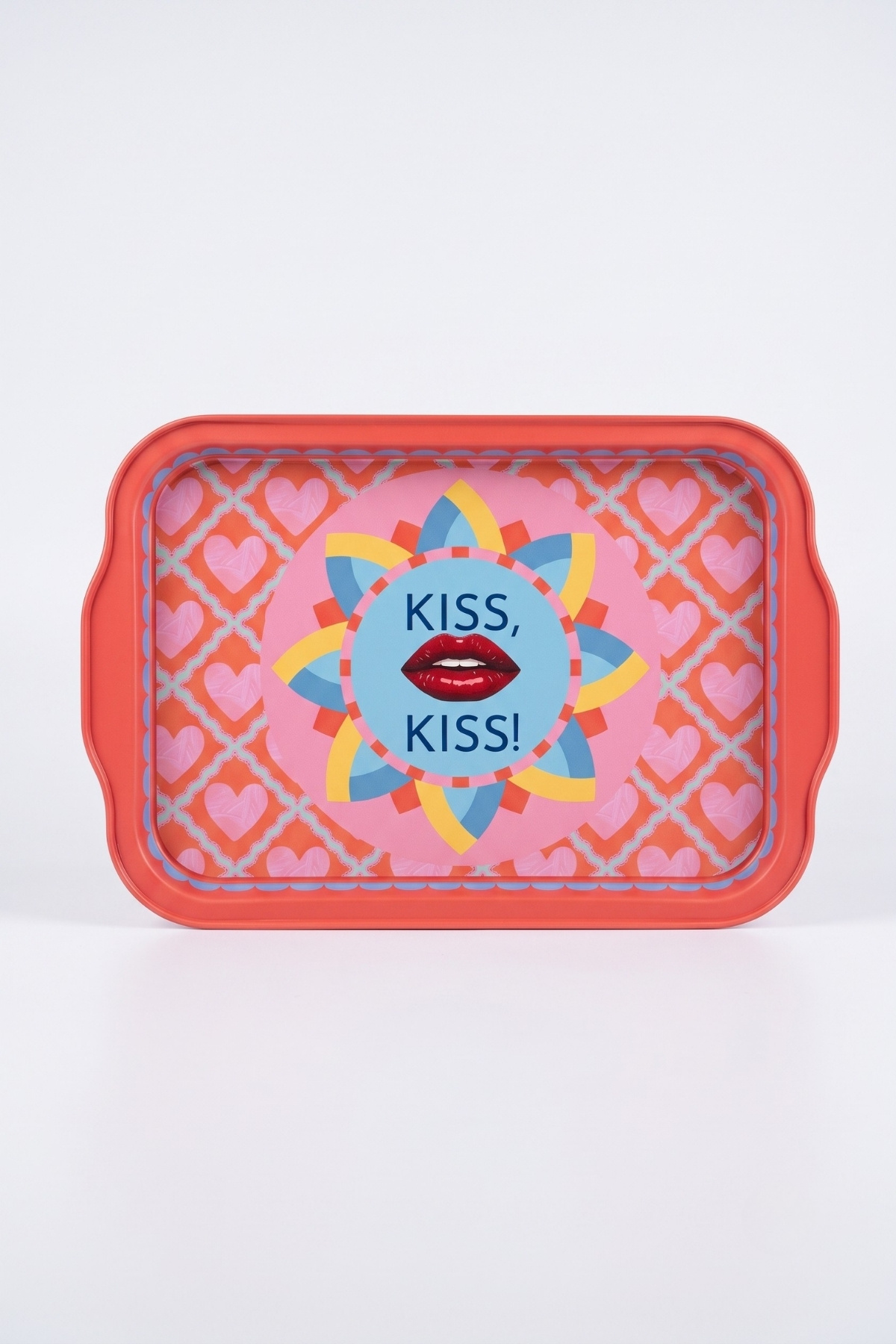 Candy Kisses Serisi Kulplu Metal Sunum Tepsisi - 215x316 mm — Tepsiler — görsel 3 / 6 — Tinbox