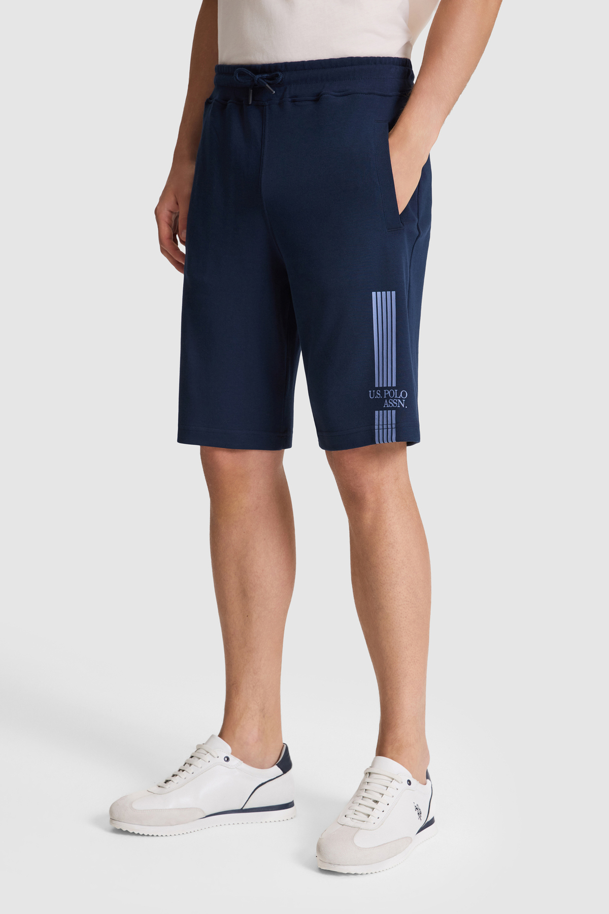 U.S. Polo Assn. Erkek Lacivert Örme Şort 50327204-VR033 görsel 4