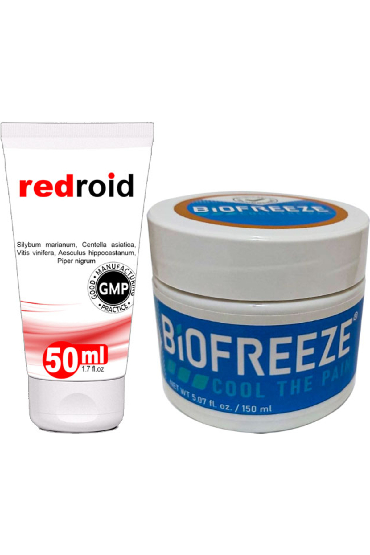 Bezos Redroid Hemeroid Baağsur Için 50 ml Kremi + Biofreeze Paincream 150 ml Sırt Bel Diz Dirsek Iskelet K — GU-EYF-21171-AGC01