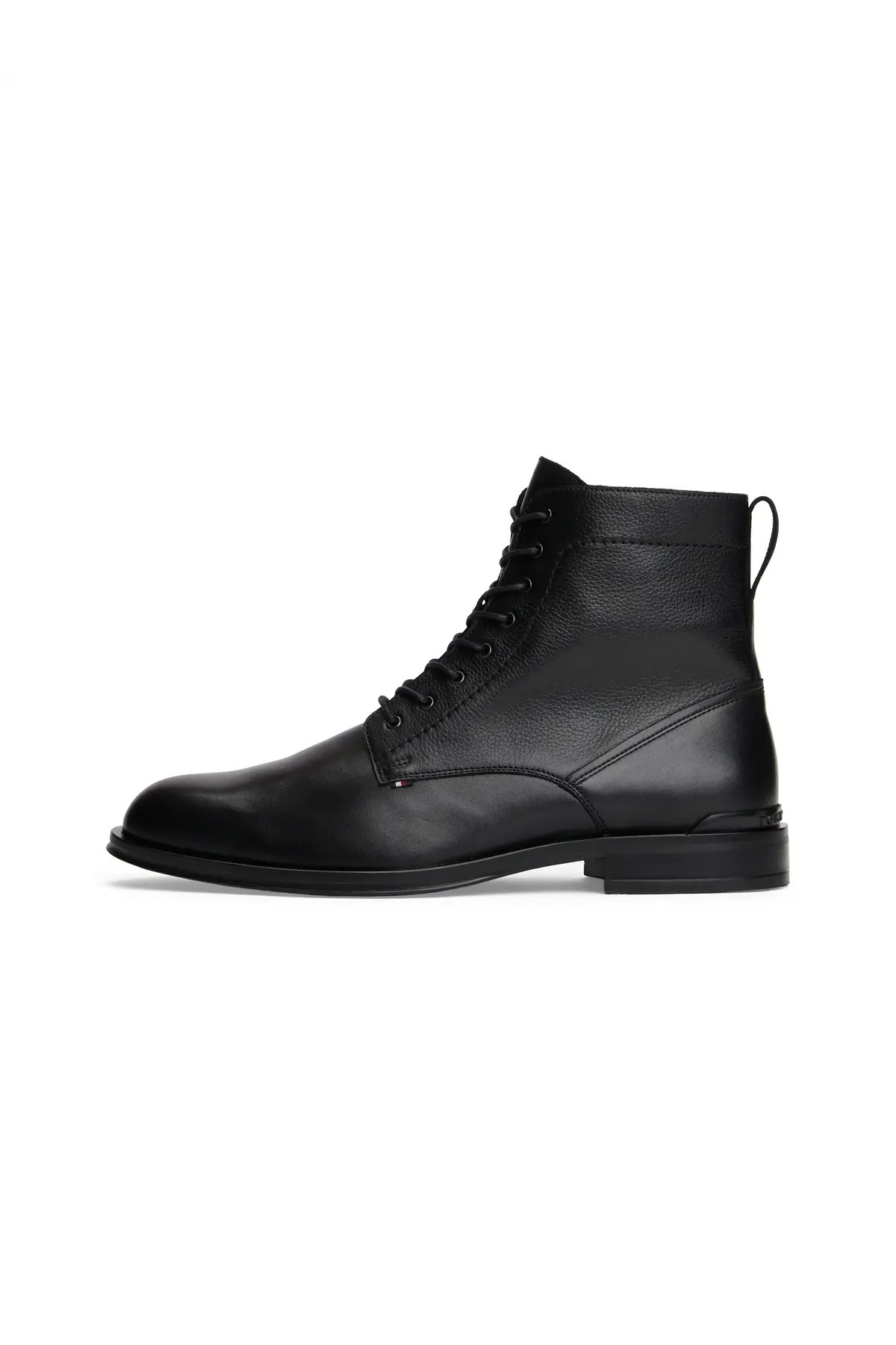 Tommy Hilfiger Corporate Hilfiger Lth Zip Boot Siyah Erkek Bot
