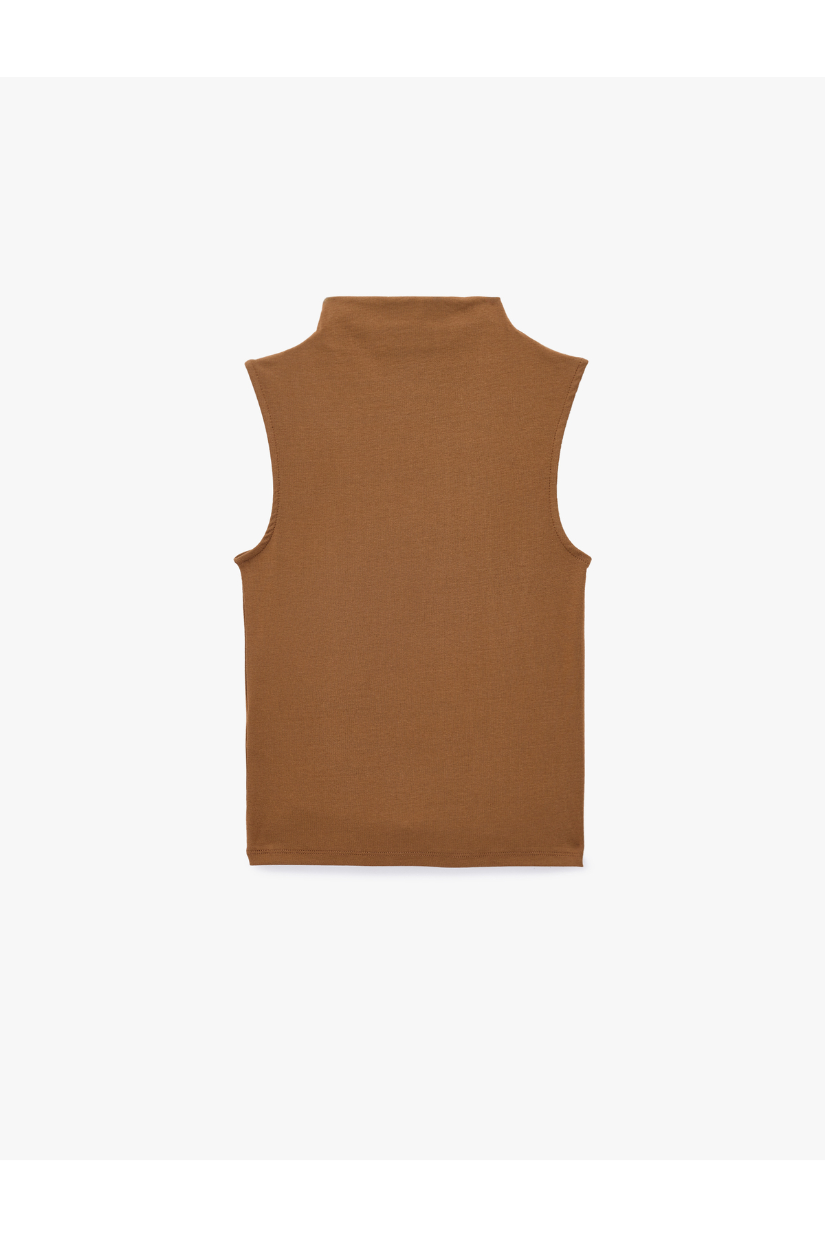 Koton Pamuklu Dik Yaka Slim Fit Kolsuz Body görsel 6