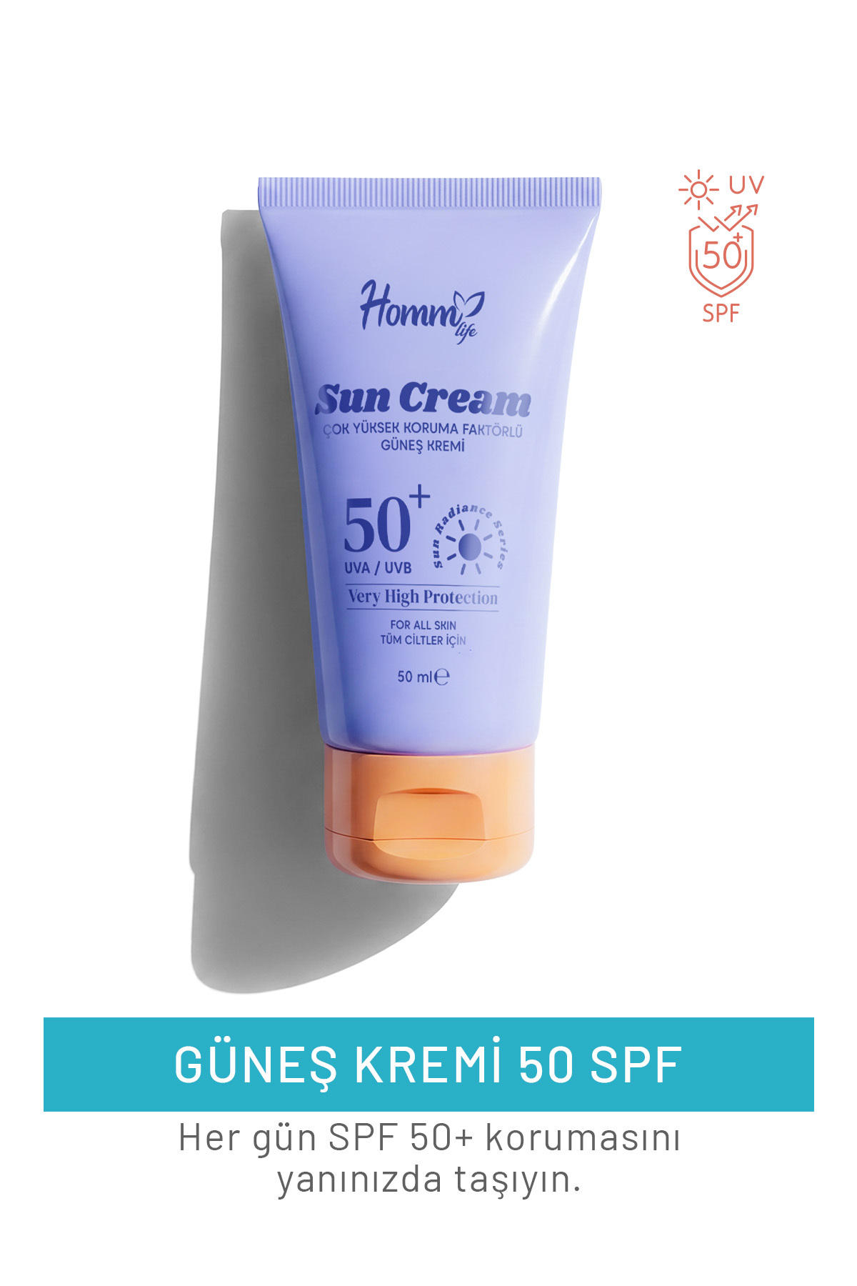 hommlife Homm Bitkisel Güneş Kremi 50 Spf 50 ml