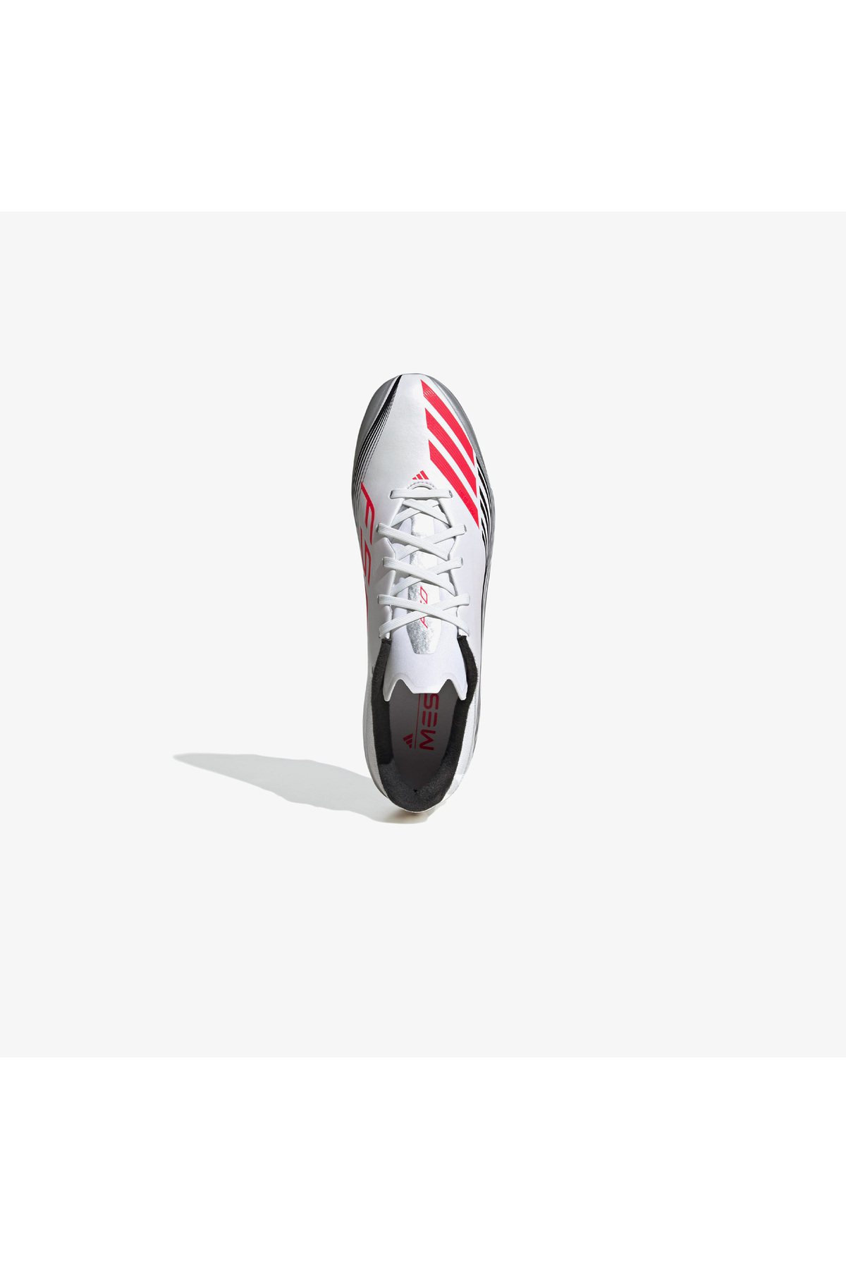 adidas F50 Messi League Firm-Multi Ground Erkek Beyaz Çim Saha Kramponu görsel 4