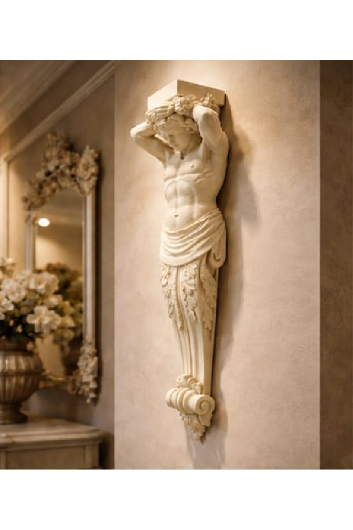 40cm Mens Wall Sculpture Decorative Hanging Wall Sculptures Mythological Wall Bust