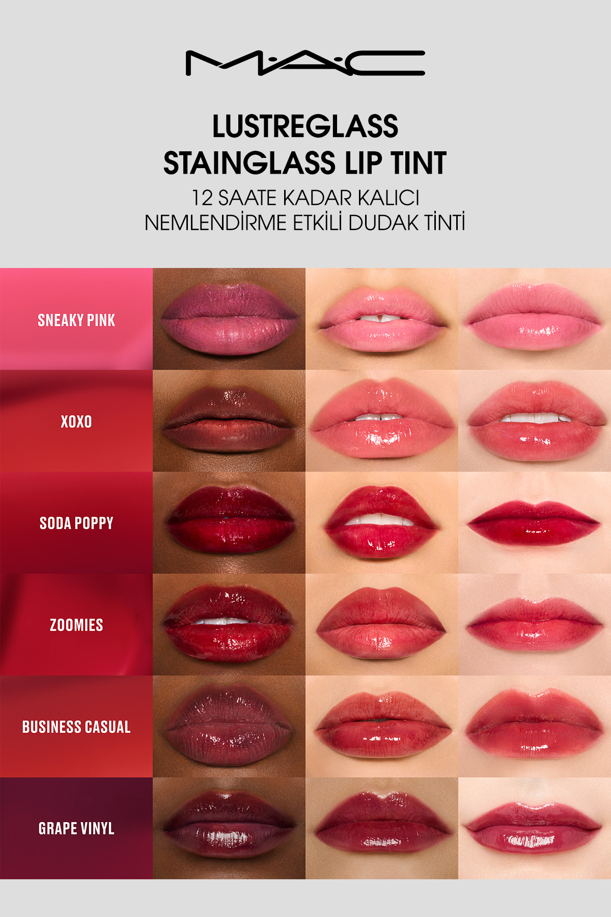 رنگ لب StainGlass Lustreglass - Lip Tint با اثر مرطوب کنندگی ماندگار تا 12 ساعت-تجاری گاه به گاه 5