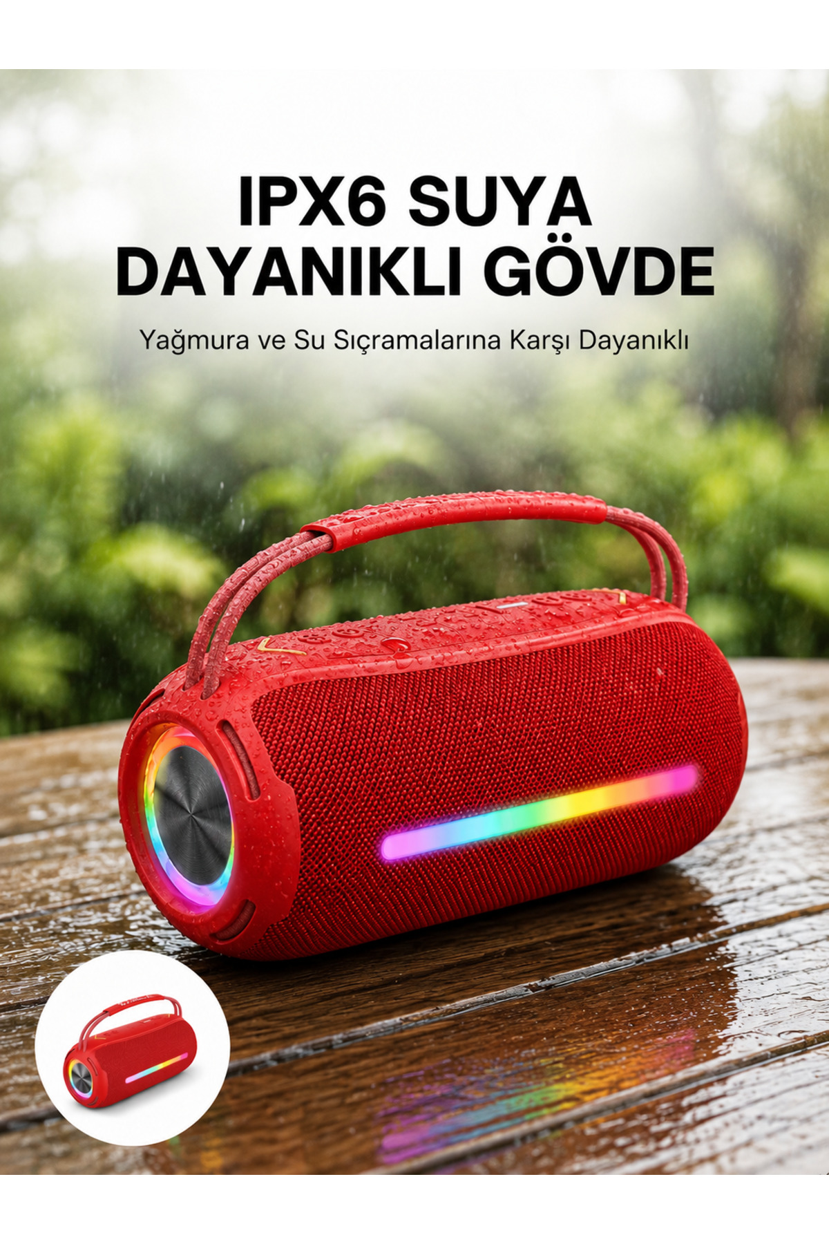 UCUZTEKNO IPX6 Suya Dayanıklı Açık Hava Hoparlörü