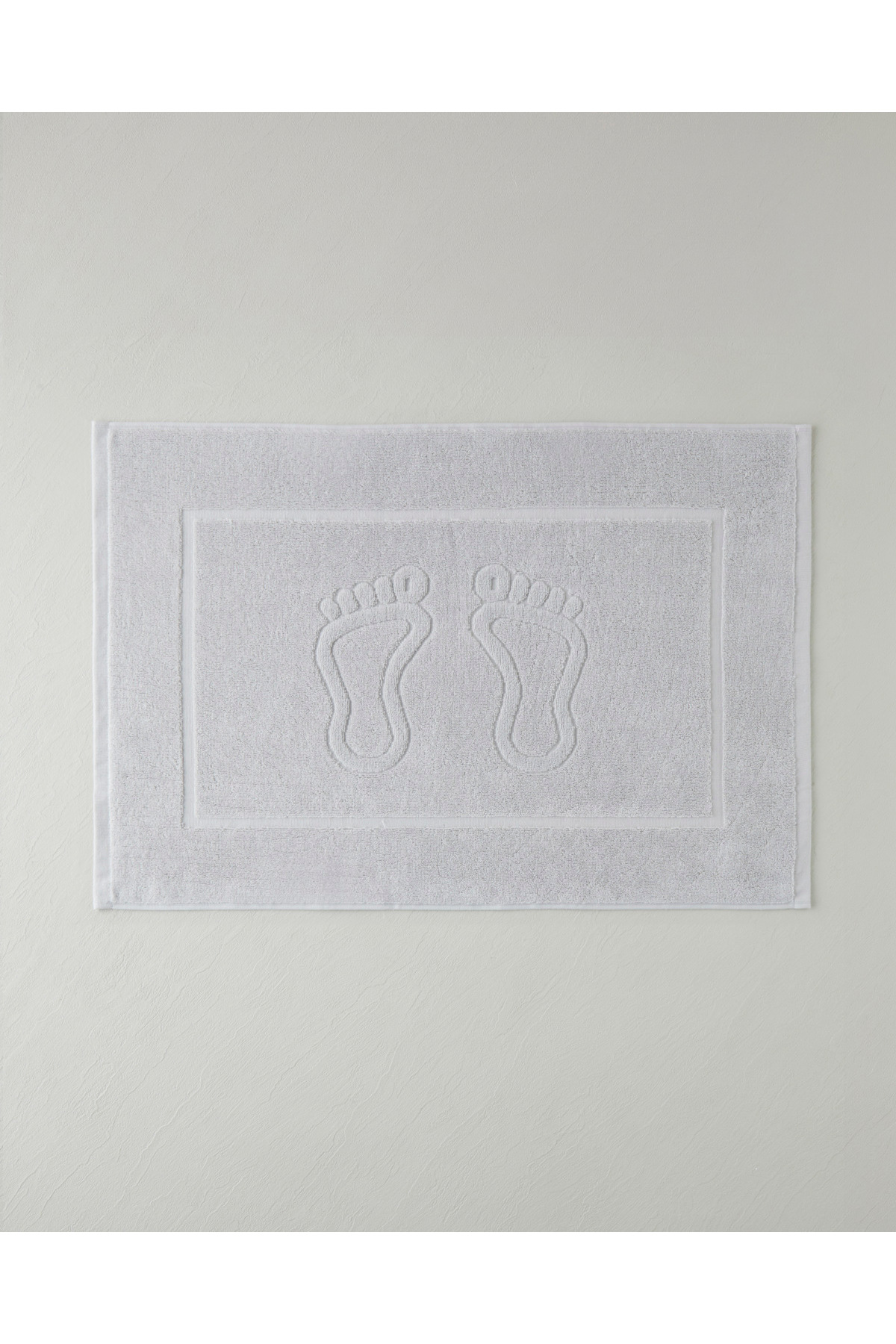 Soft Step Pamuk Ayak Havlusu 50x70 cm Açık Gri