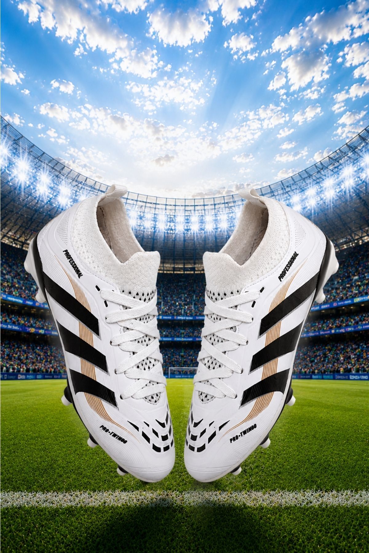 AİRBOOM Pro+Laliga Çoraplı Halı Saha Ve Çim Zemin Kramponu Unisex görsel 2