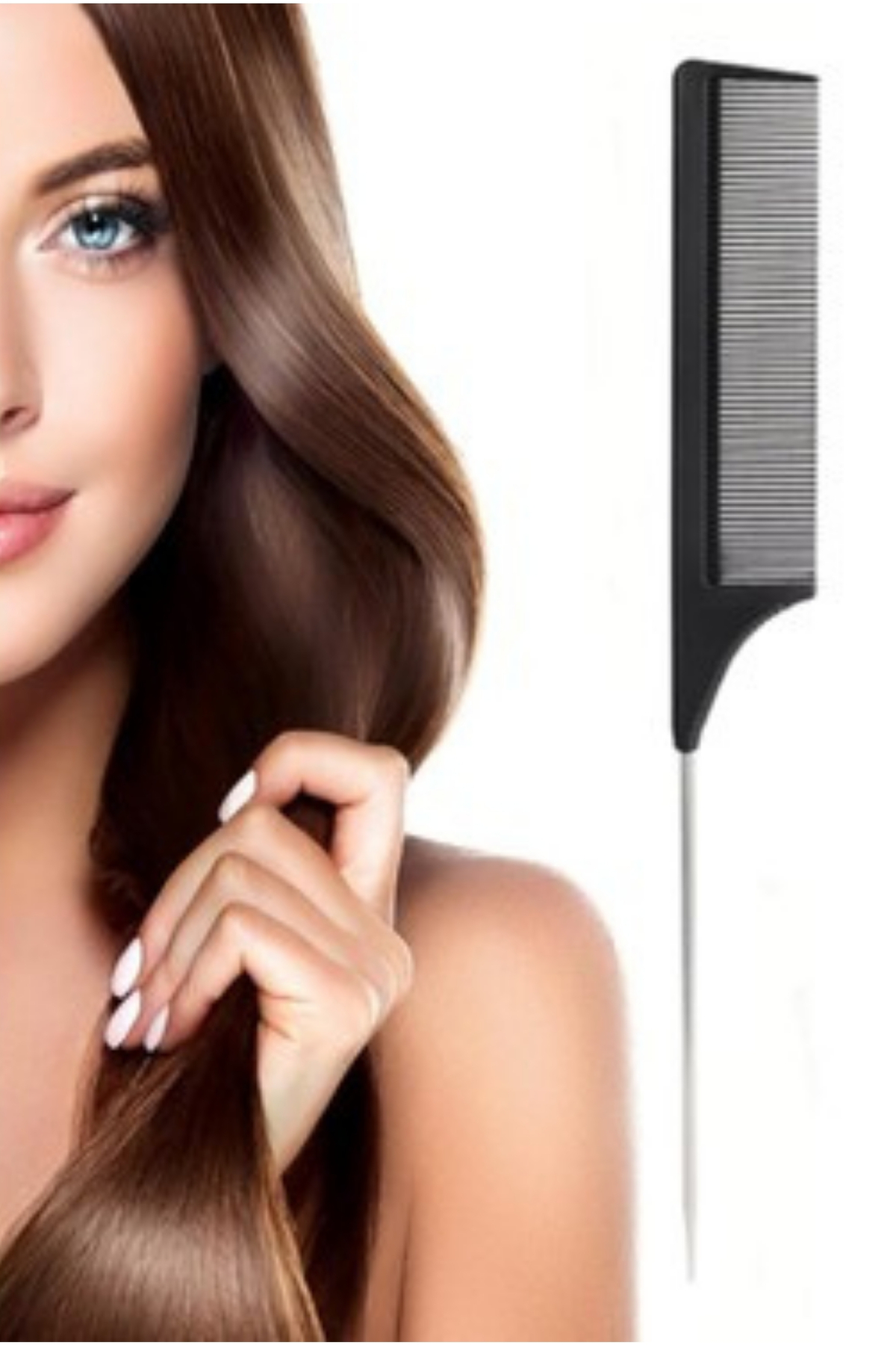 Profesyonel Topuz Fırçası Renkli Stick Wax ve Metal Uçlu Krepe Tarak Seti 3'lü Set — رنگارنگ HRSH Stick wax-topux-krepe — تصویر 5 از 5