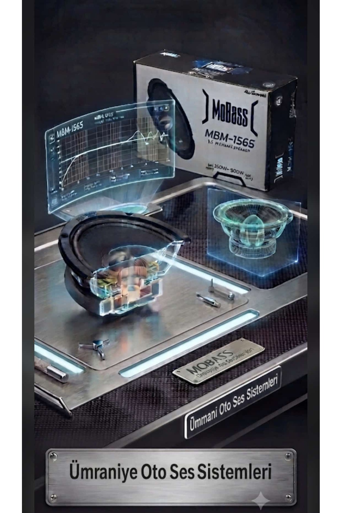 Mobass MBM-1565 ÇİFT 600 WAT 300 RMS 16 CM MİDRANGE TAKIMI