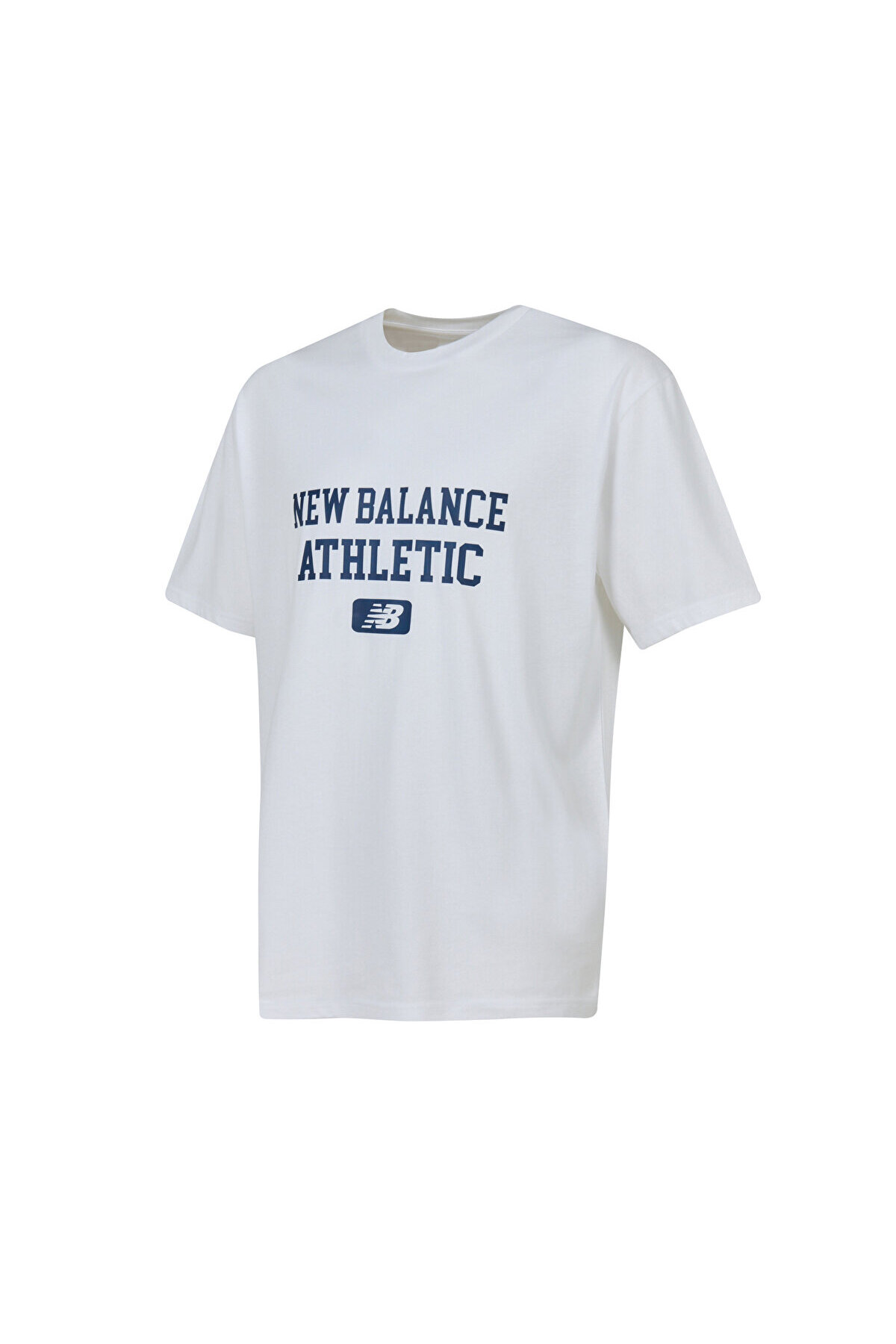 تی‌شرت مردانه سفید MNT3610 نیو بالانس تی شرت ورزشی New Balance