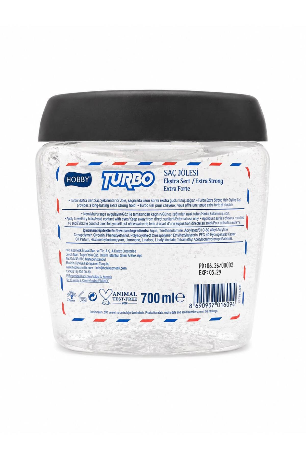 Turbo Saç Jölesi Extra Sert Uzun Süre Güçlü Tutuş 700 Ml x 3 Adet — BLMR33089 — تصویر 2 از 3