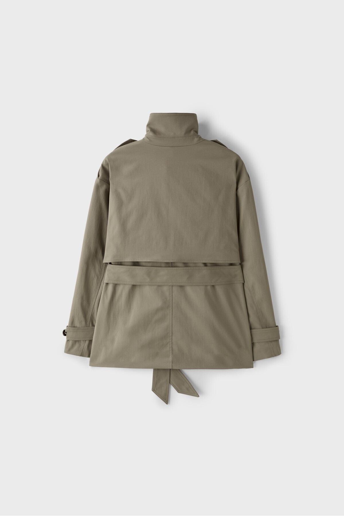 Stradivarius Orta boy trençkot görsel 7