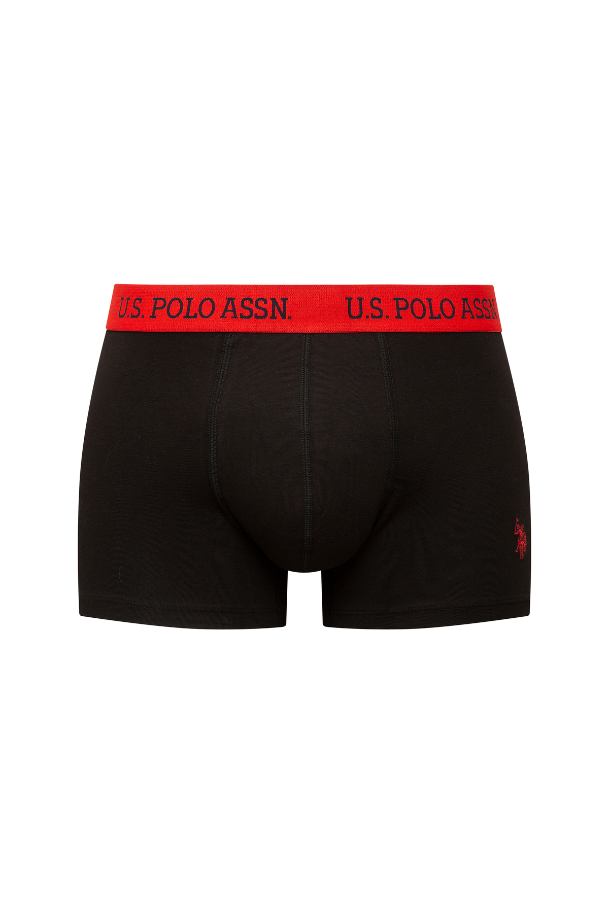 U.S. Polo Assn. Erkek 301 Siyah 3 lü Boxer görsel 3