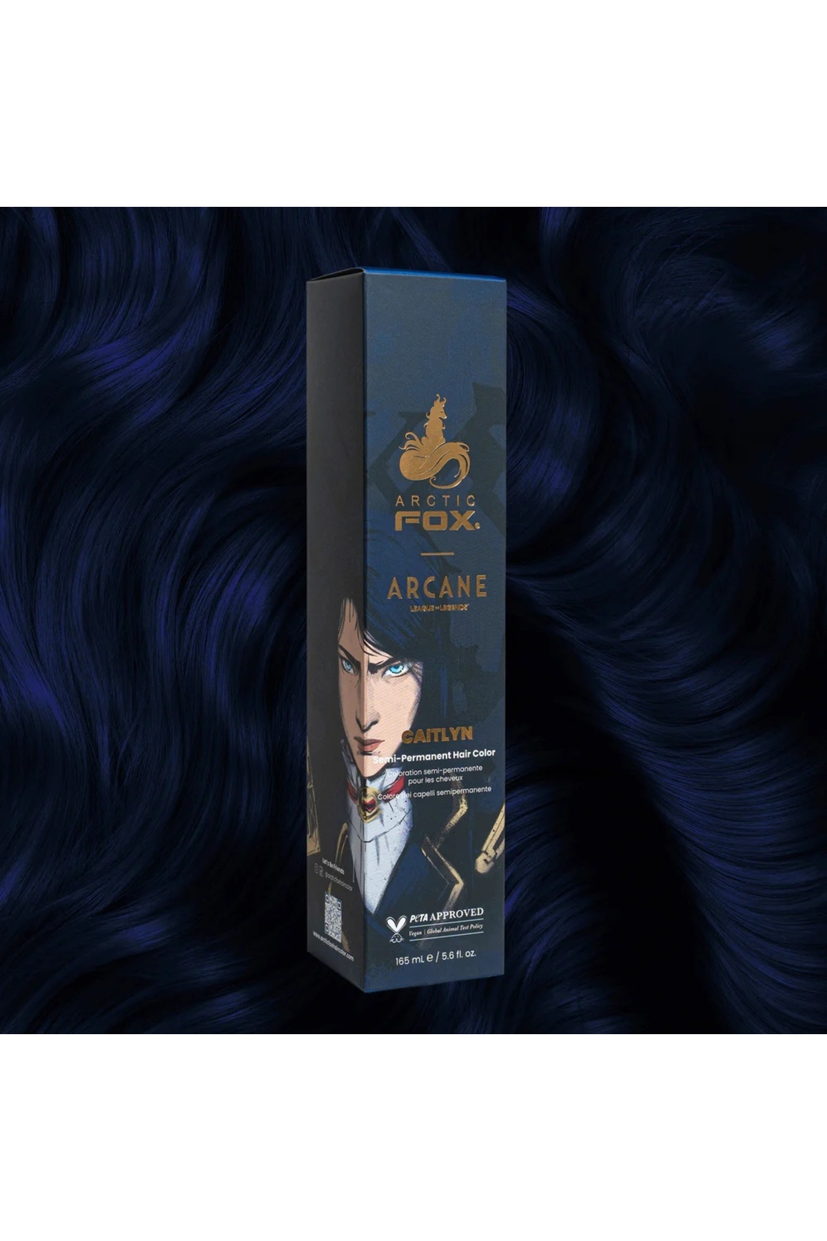 x Arcane Caitlyn Yarı Kalıcı Saç Boyası 165 ml — سرمه‌ای AF-ARC-CAIT-165 — تصویر 3 از 7