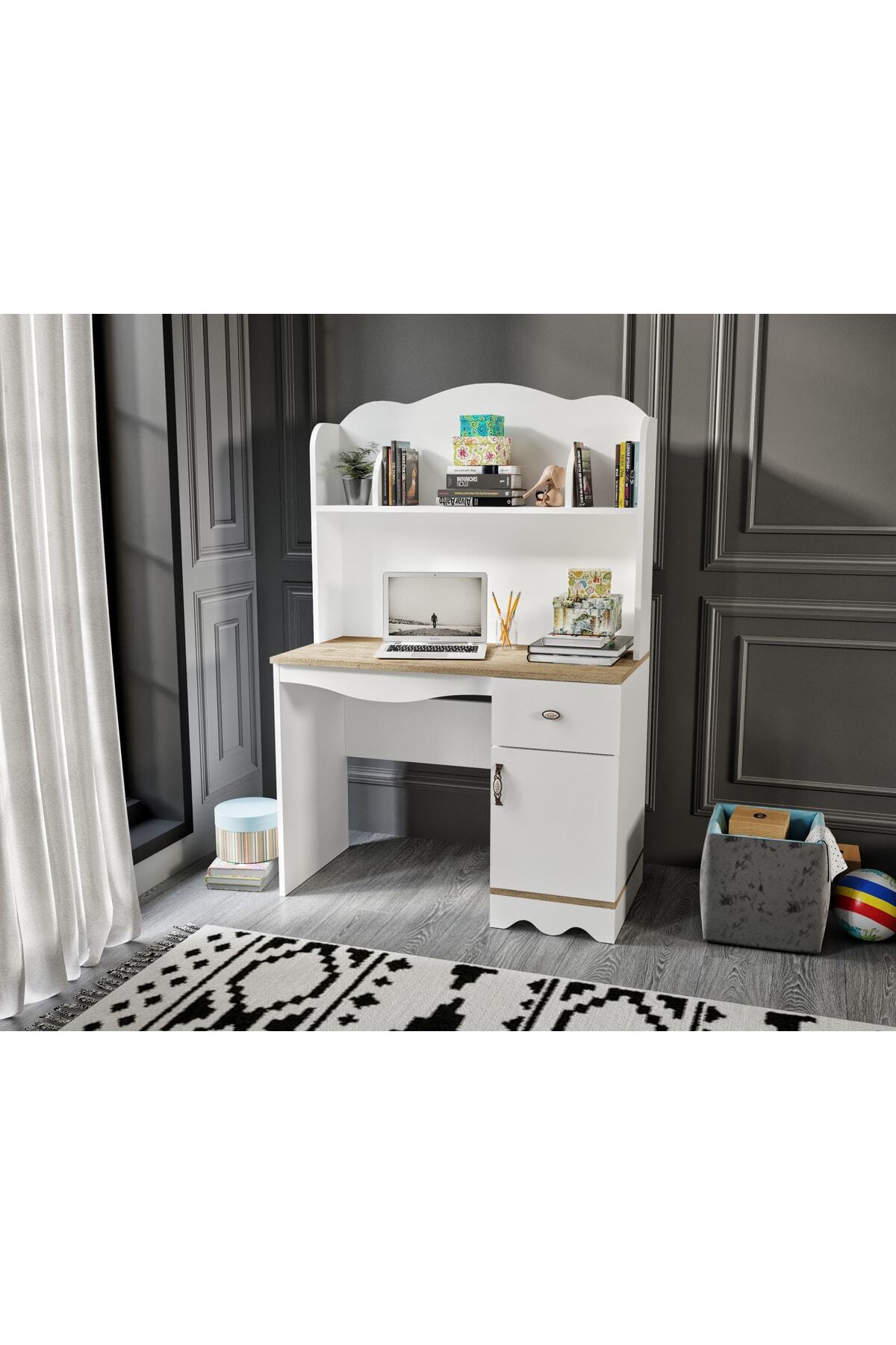 City Desk Oak 100% Mdf