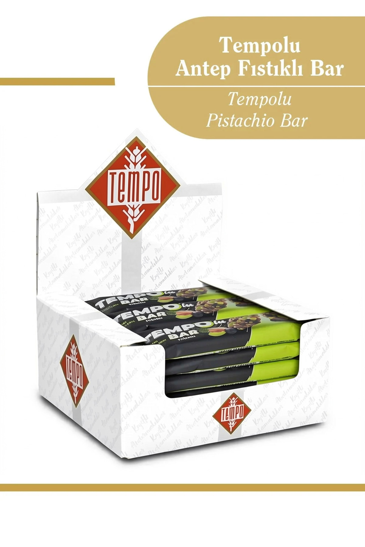 Tempo Şekerleme Tempolu Antep Fıstıklı Bar 30 g x 12 Adet - Fiyatı