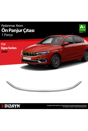S Dizayn S-Dizayn Fiat Egea Sedan Krom Ön Panjur Çıtası 2020 Üzeri 5824180