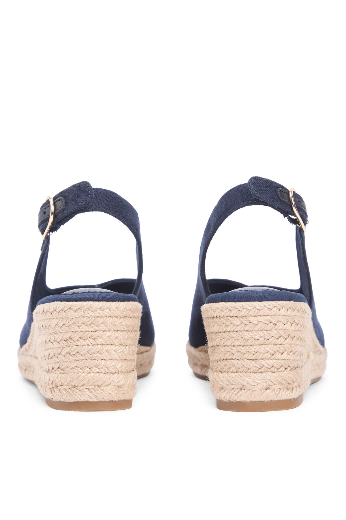 Tommy Hilfiger Lacivert Kadın Dolgu Topuk Ayakkabı FW0FW09228DW6 görsel 5