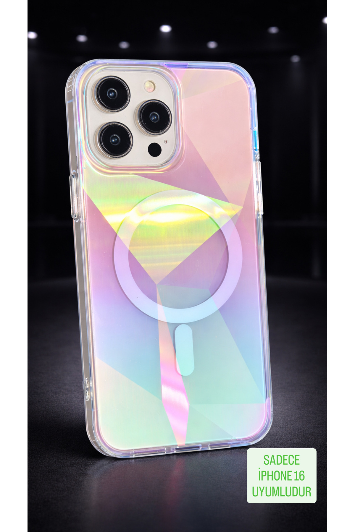 New Season İPHONE 16 COMPATIBLE ONLY Premium Phone Case WITH Prism Hologram...