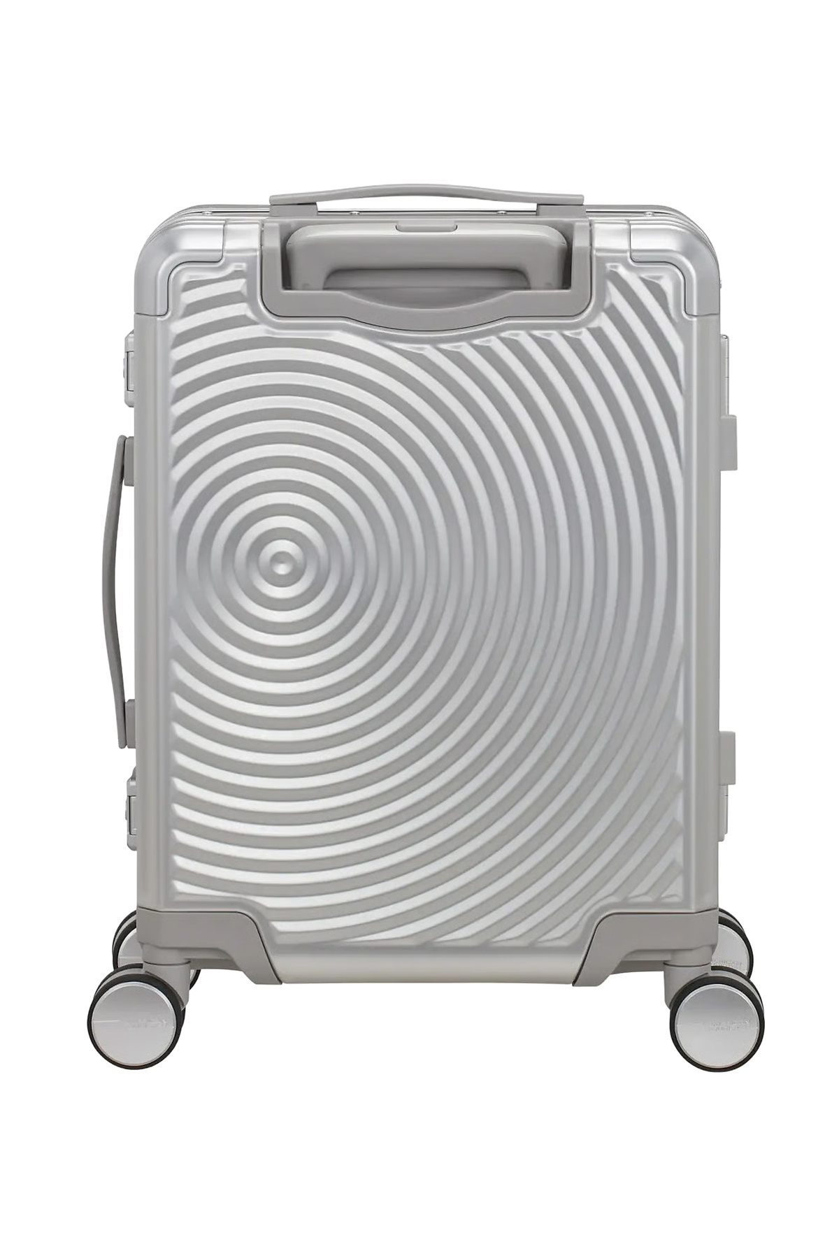 American Tourister Gümüş Çekçekli Sert Valiz SOUNDBOX ALU-SPINNER