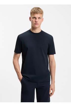 BOSS Lacivert Erkek Regular Fit T-Shirt Te_interlock_50554790