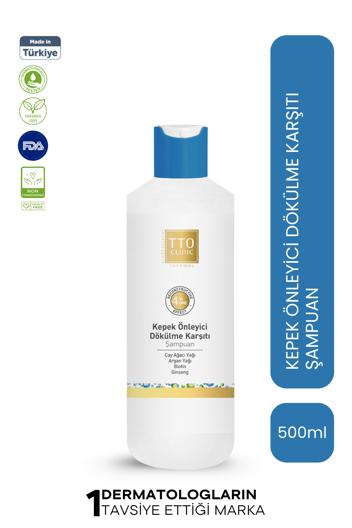 TTO Clinic Kepek Önleyici Dökülme Karşıtı Şampuan 400 ml - Fiyatı, Yorumları