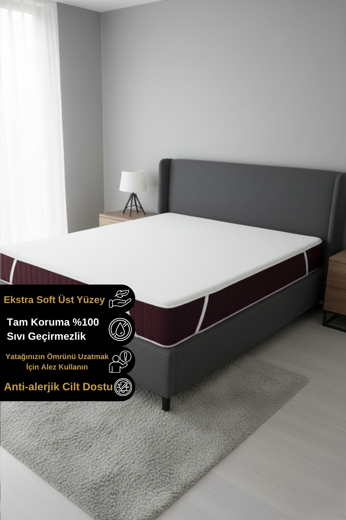 Micro Pad 100% Liquid-Proof Single-Double Corner Rubber Mattress Mattress Baby and Child Protective Mattress