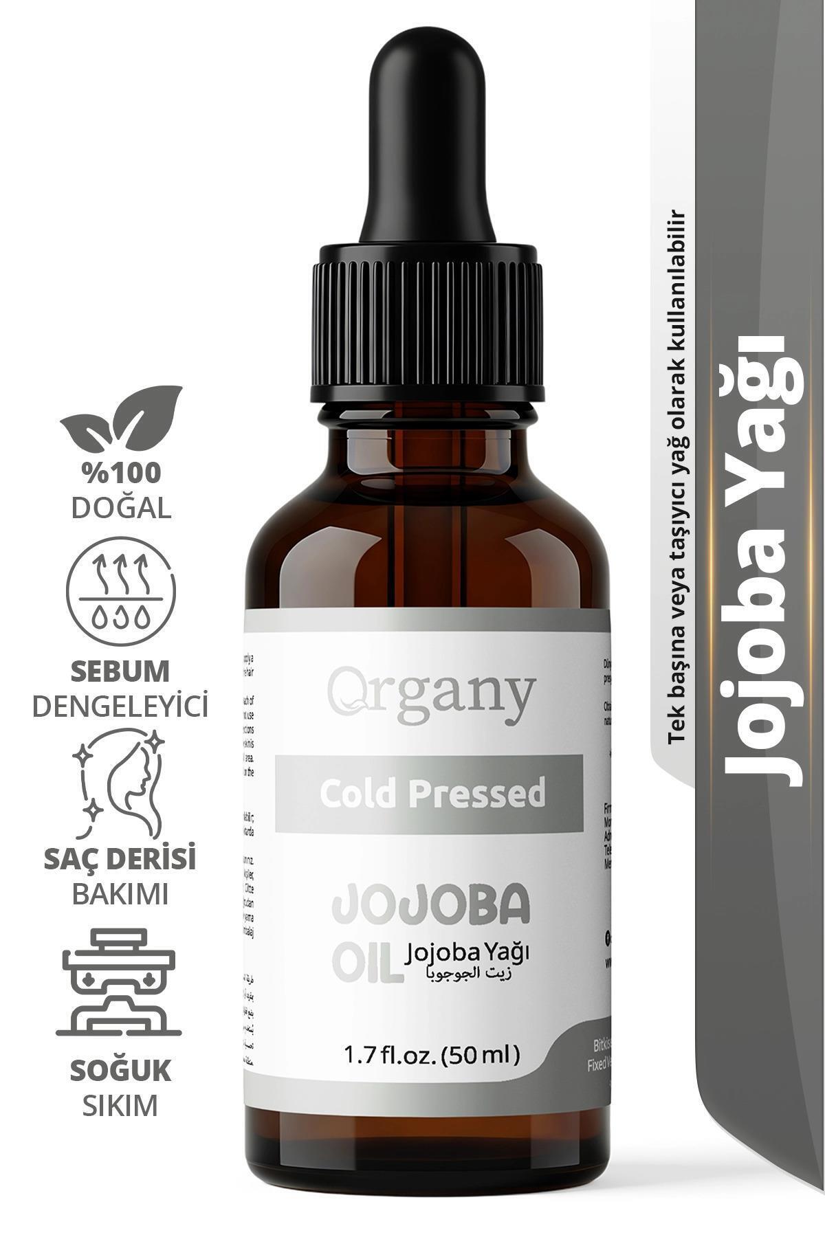 Soğuk Sıkım Jojoba Yağı %100 Doğal Gözenek Tıkamayan Cilt ve Saç Bakım Yağı Jojoba Oil 50 ml — OGSY50JJ