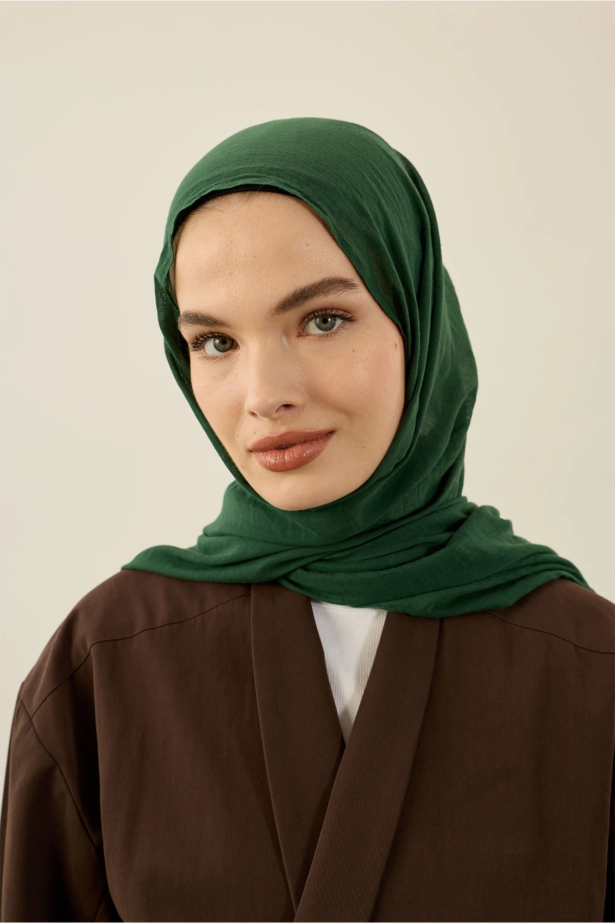Modakaşmir Hagia Shawl Pine Green Color