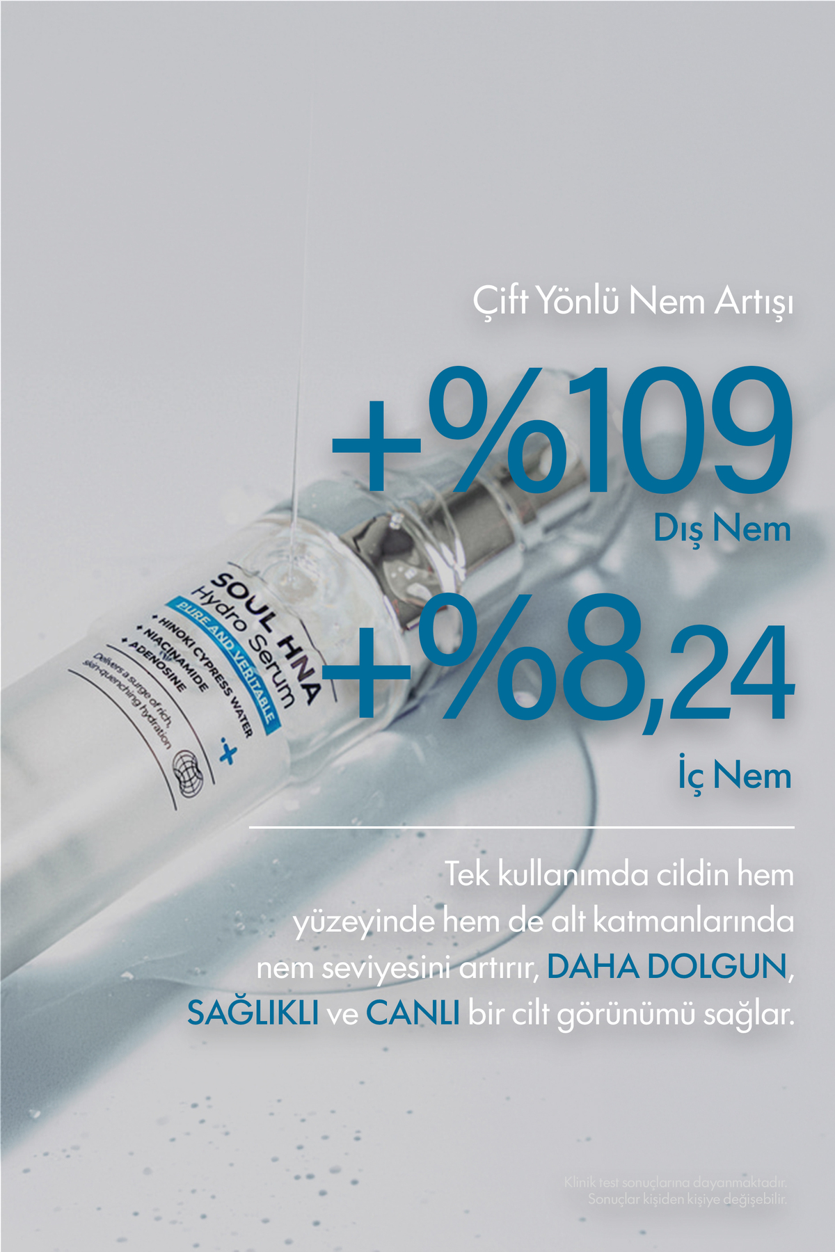 Soul HNA Hydro Serum, 30ml | Kuru Ciltler İçin, Hyaluronik Asit ve Niacinamid Serum — IZEZE-04 — تصویر 6 از 6