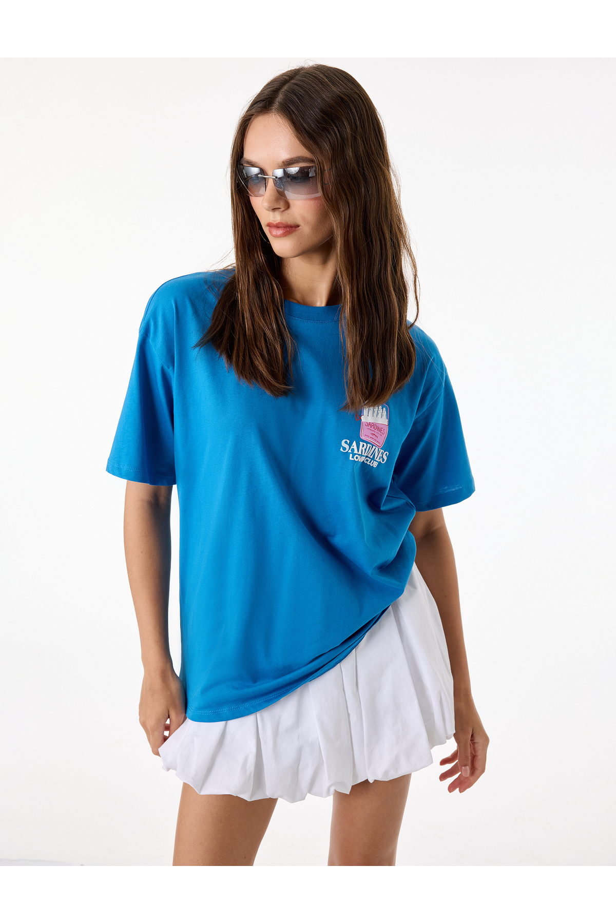 Koton Cotton Comfortable Fit Short Sleeve Crew Neck T-Shirt with Back Print