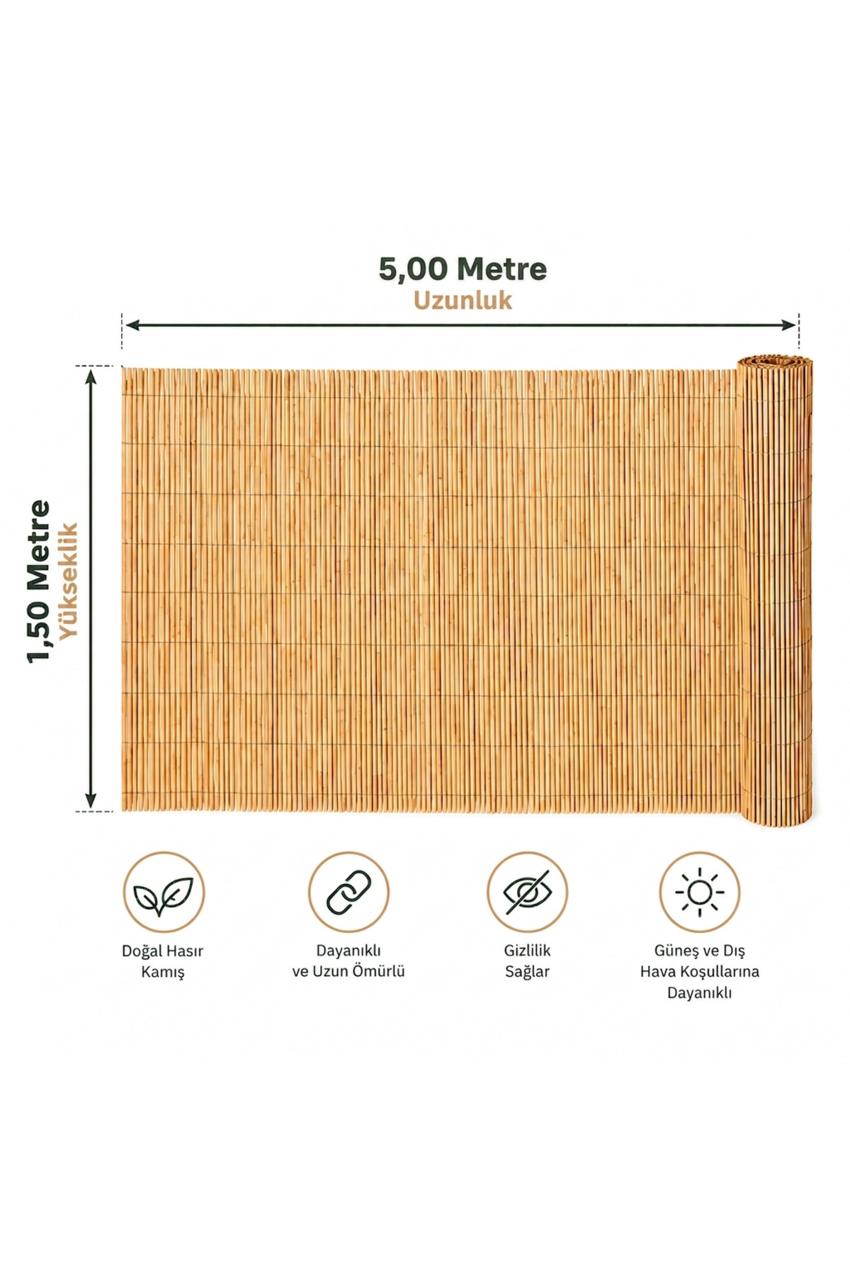 Wire Mesh Fence 1.50 Meters X 5 Meters - Natural Balcony Garden Fence Canopy Wind Fence