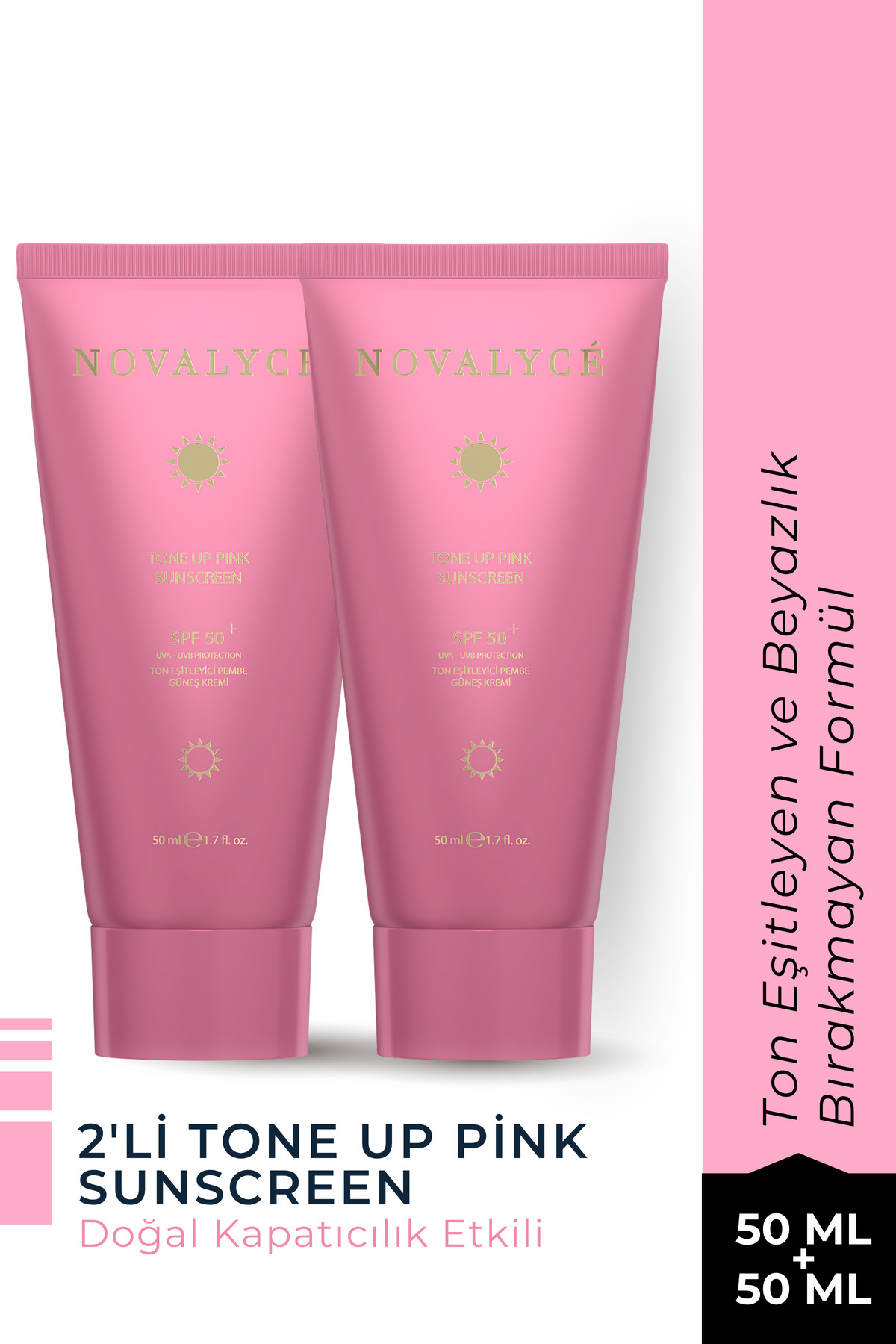 2’li Tone Up Etkili SPF 50+ Güneş Kremi Seti — ST00009