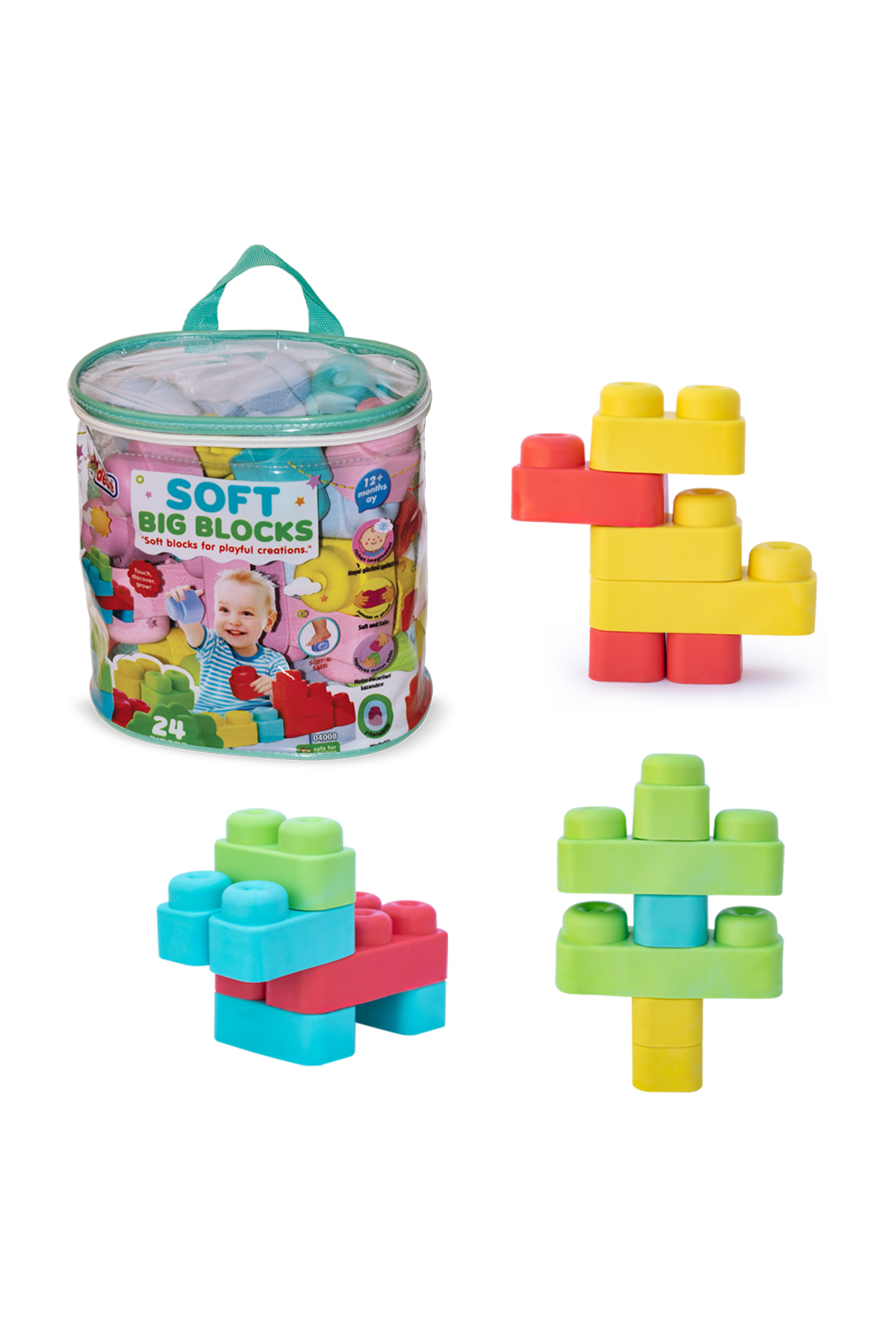 bigbox1117様 リクエスト 4点 まとめ商品 DEDE Yumuşak Big Bloklar Çanta 24 Parça - Fiyatı, Yorumları